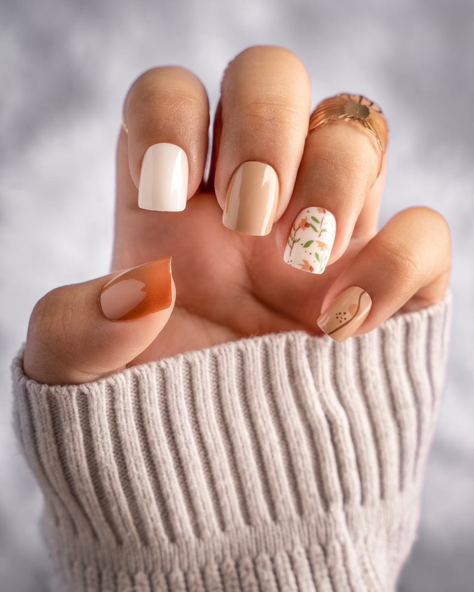 Designer Nail Sticker - Luxe White CC