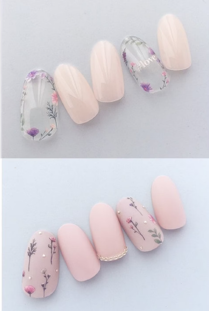 spring-nail-ideas-floral-decals