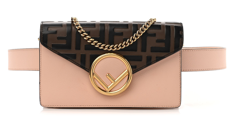 fendi light pink belt bag 