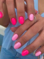 hot pink summer nail ideas