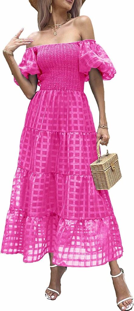 amazon off the shoulder dress for beach wedding guests
