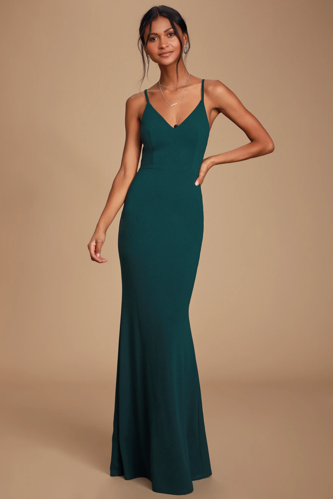 beach wedding guest dress idea mermaid dress