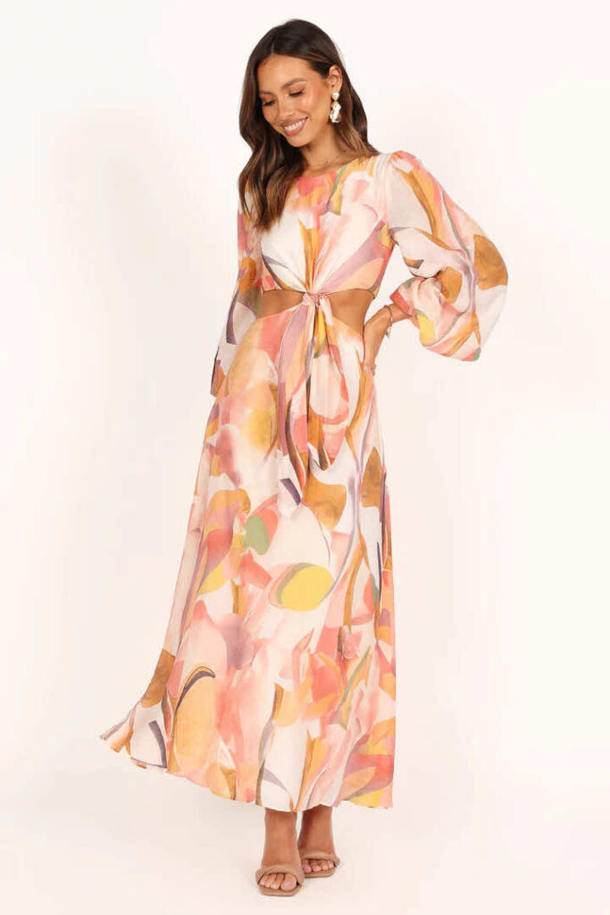 long sleeve wedding guest dress