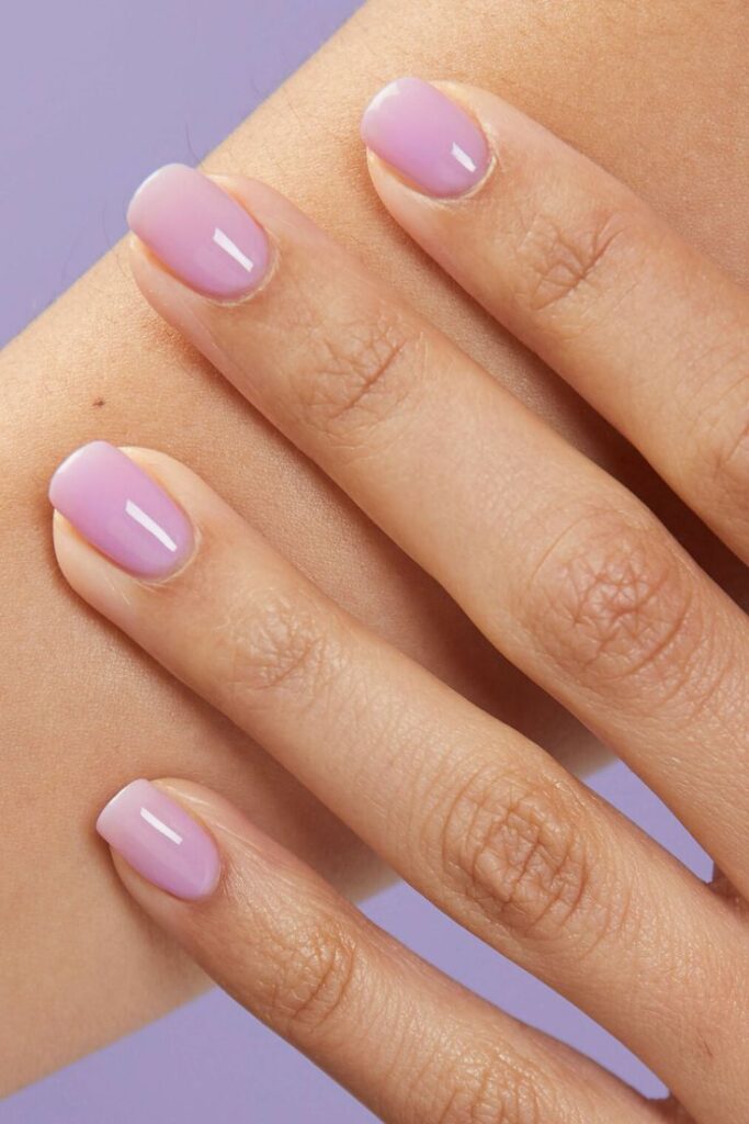 lavender nail polish subtle for school 