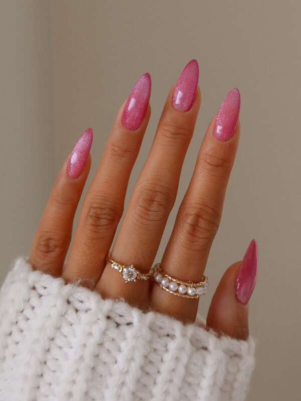 50+ Pretty in Pink Barbie pink nail Ideas
