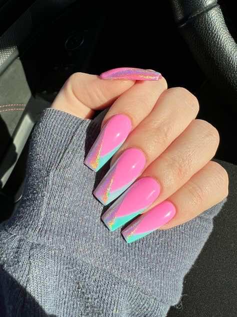 barbie pink inspired nail art