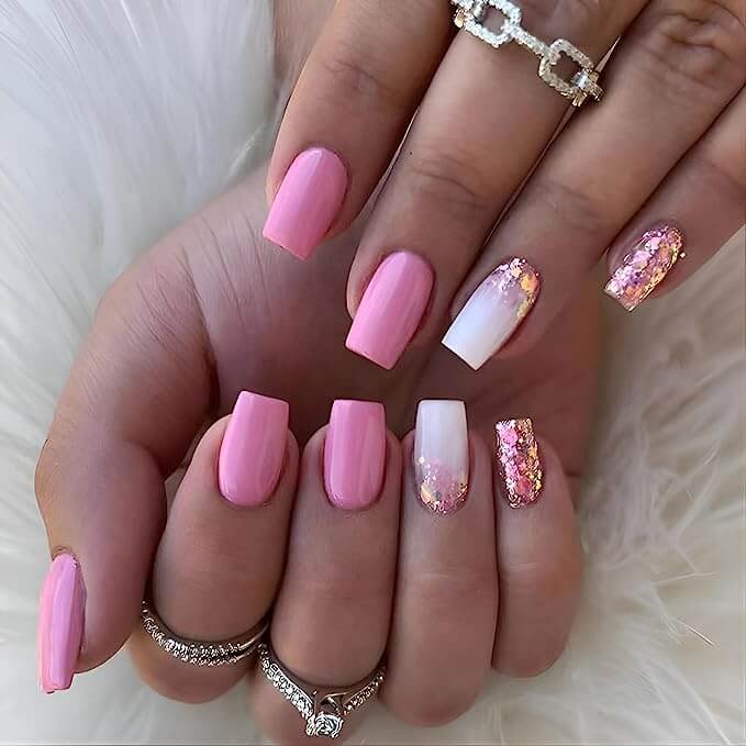 Amazon Pink barbie press on nails