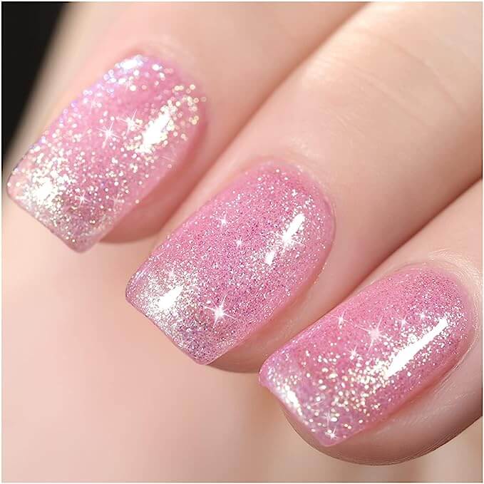 sparkle gel barbie nail polish