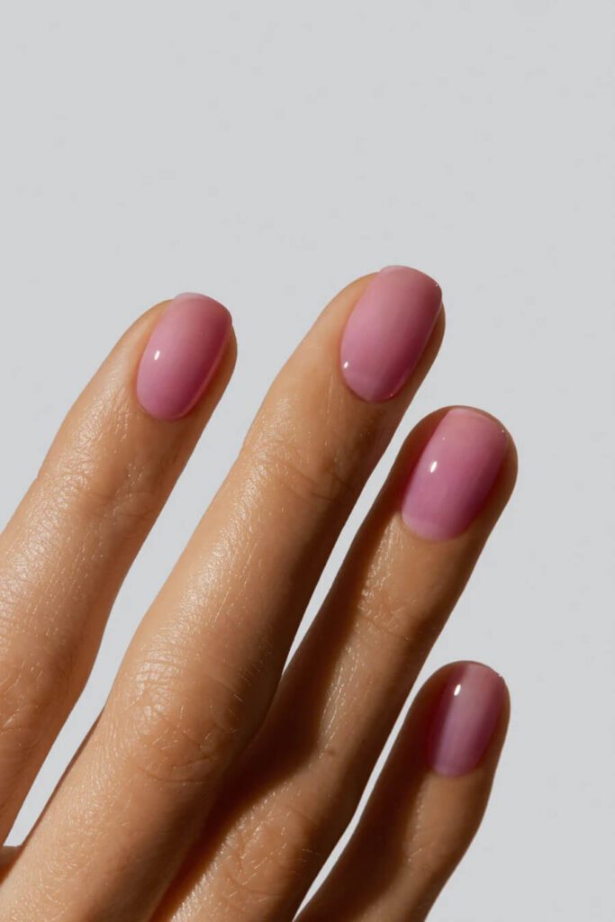 Pink natural barbie nails