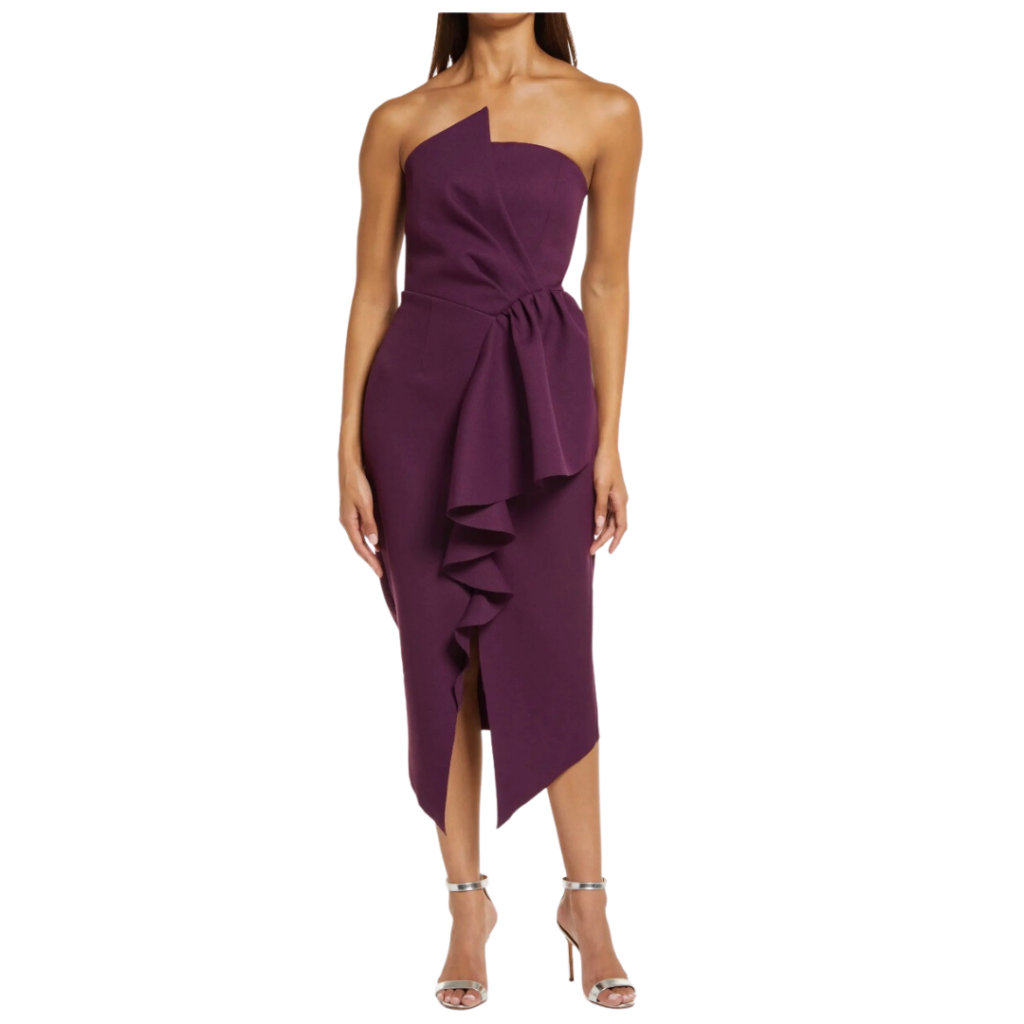 Purple Fall Wedding Guest Dress