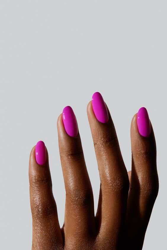 magenta purple nail inspo