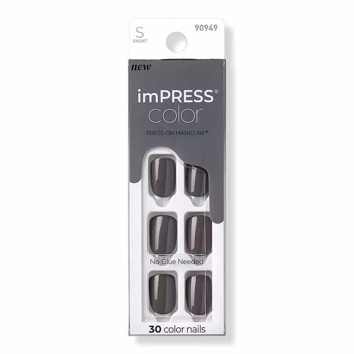 dark gray press on nails from ulta