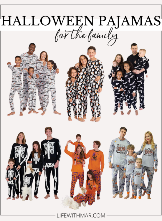 Halloween pajamas for the family