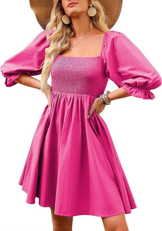 pink dress for DIY barbie costume idea