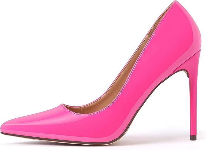 pink stiletto high heel pumps for barbie costume