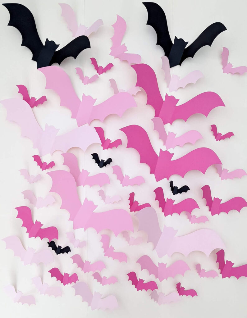 pink wall bats from etsy