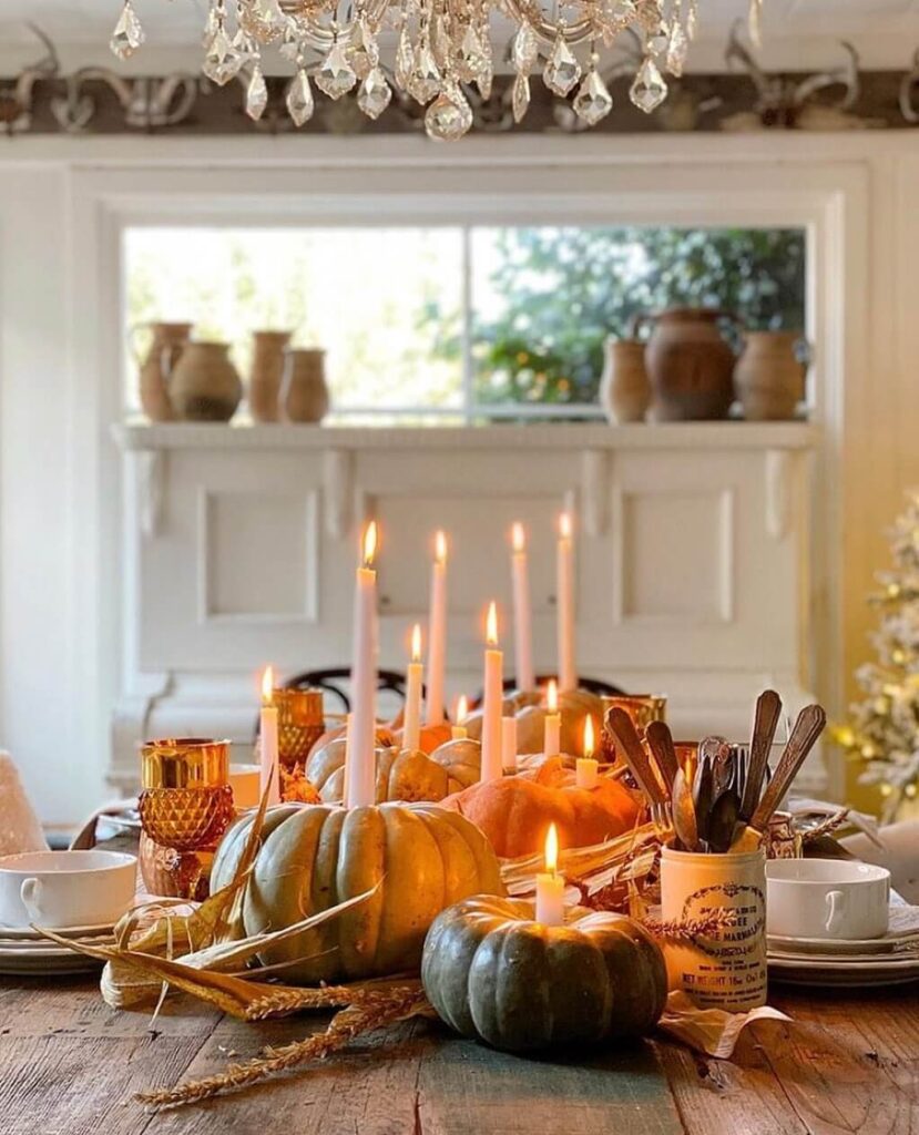 thanksgiving table decor idea for fall