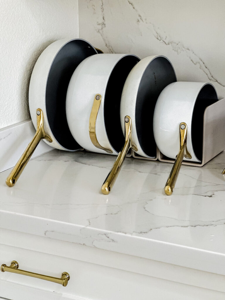 white and gold iconic caraway cookware review