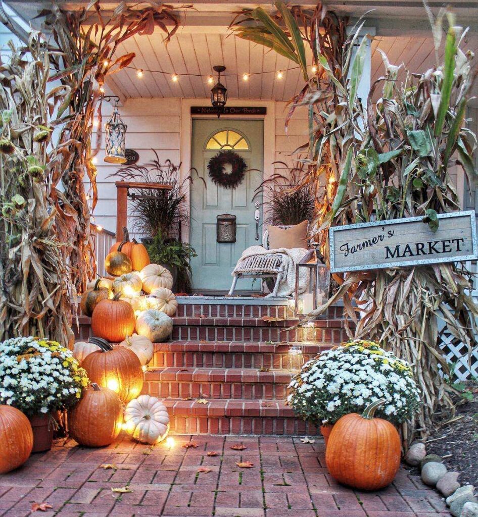 fall decor inspiration for front porch