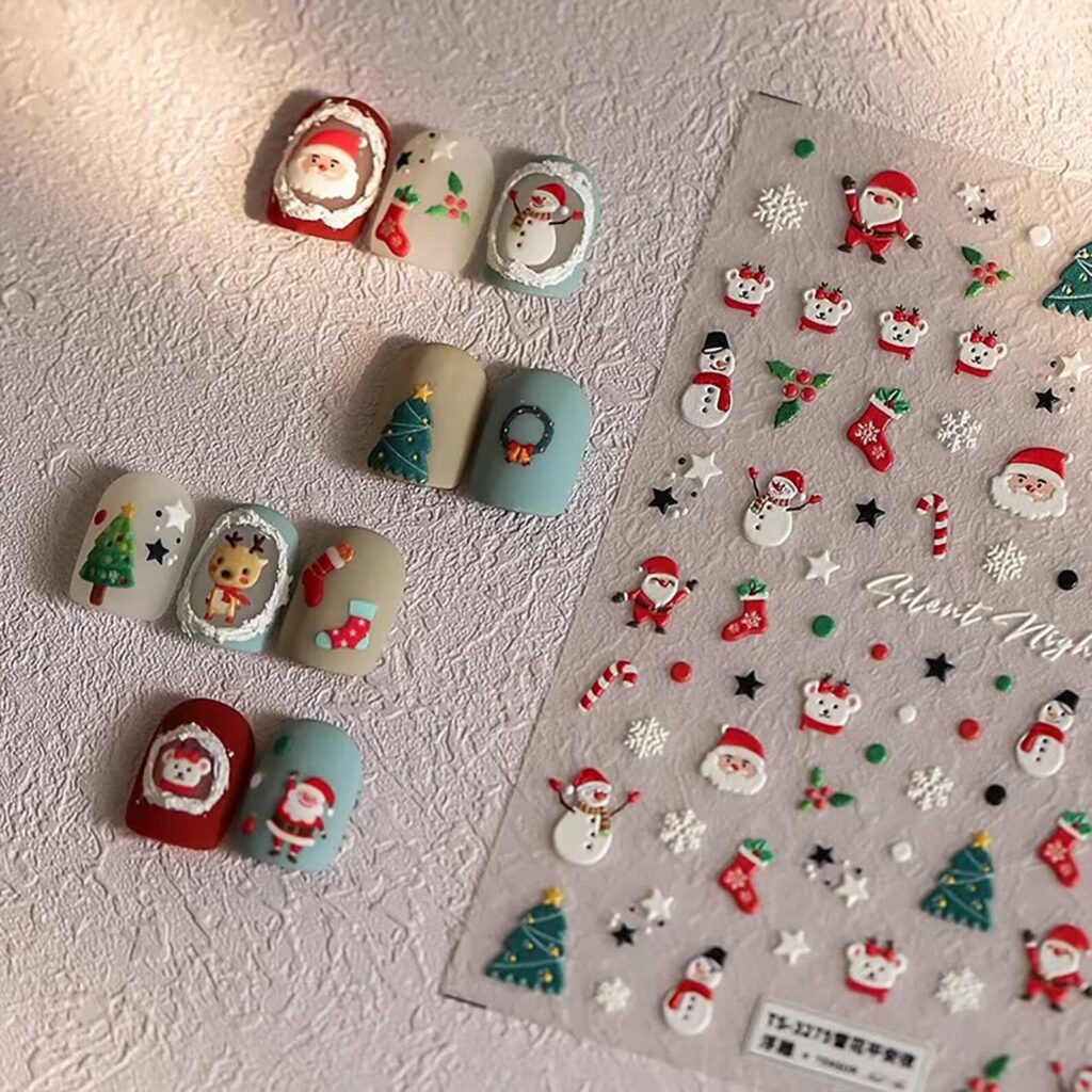 christmas nail inspo diy nails