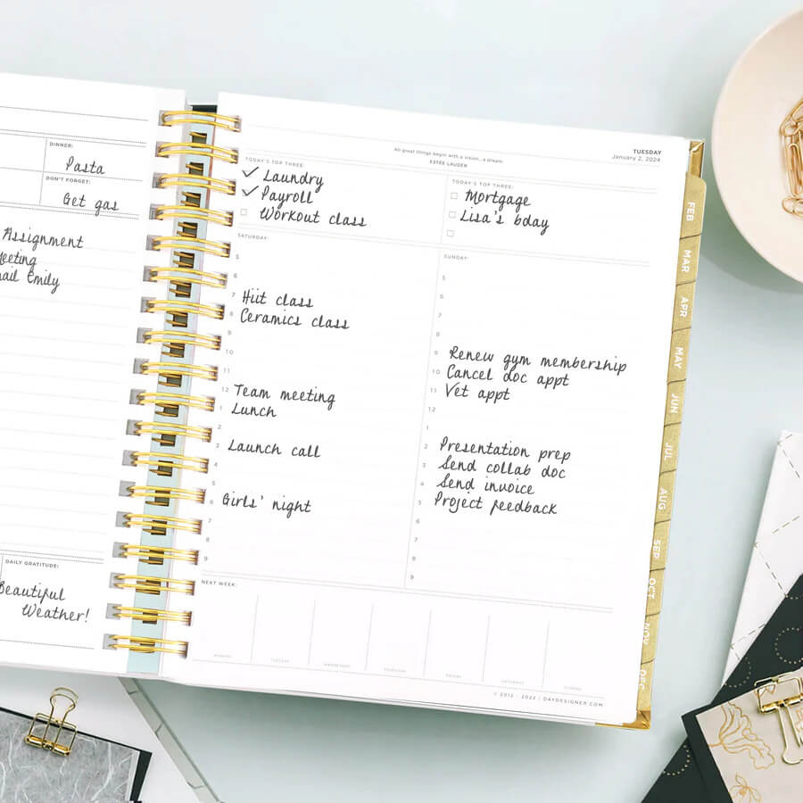 whitney english day designer planner example