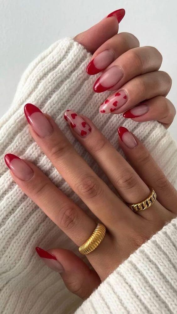 valentine's day nail inspo