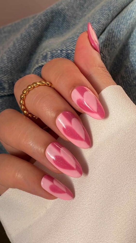 pink and purple nail idea 