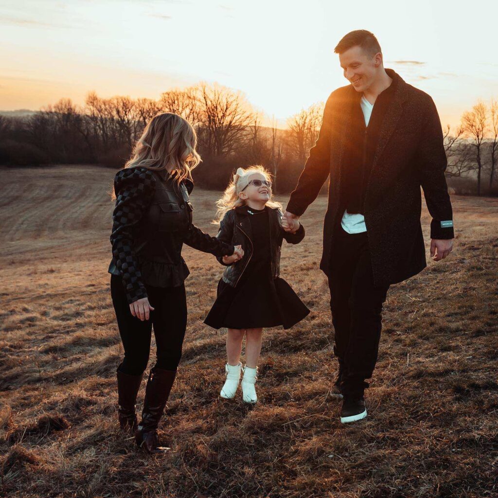 black outfits for family photos