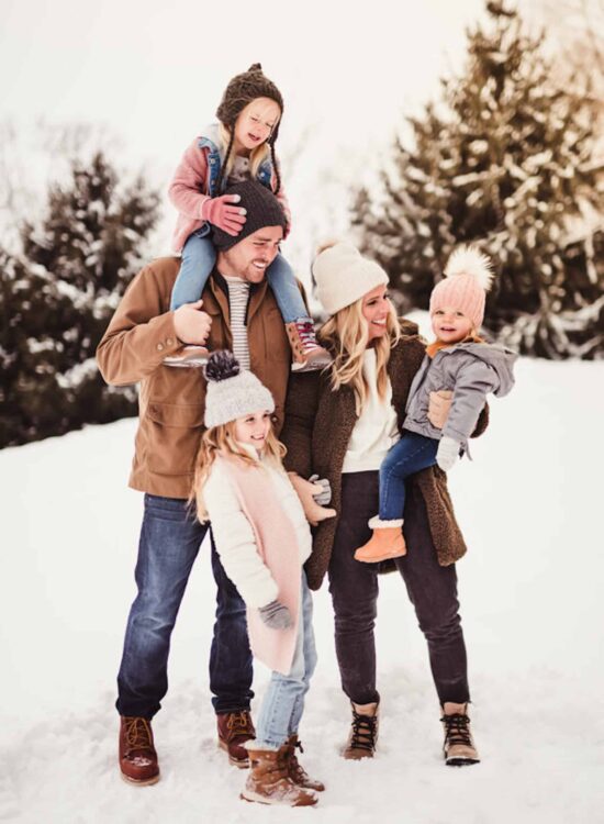 winter family photoshoot