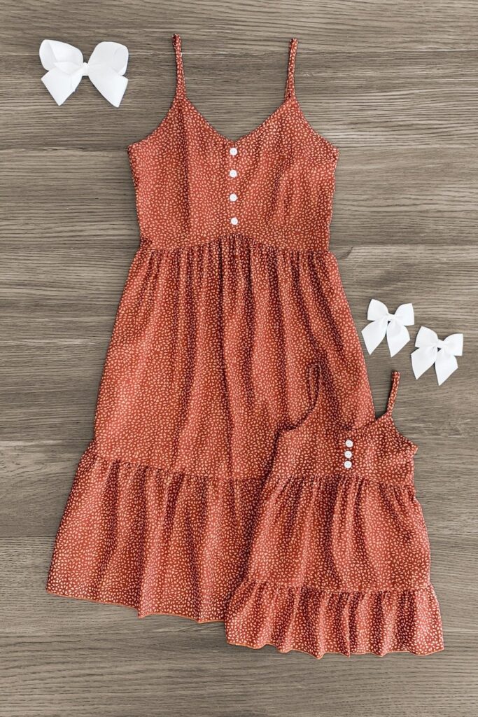 mommy me matching dress set