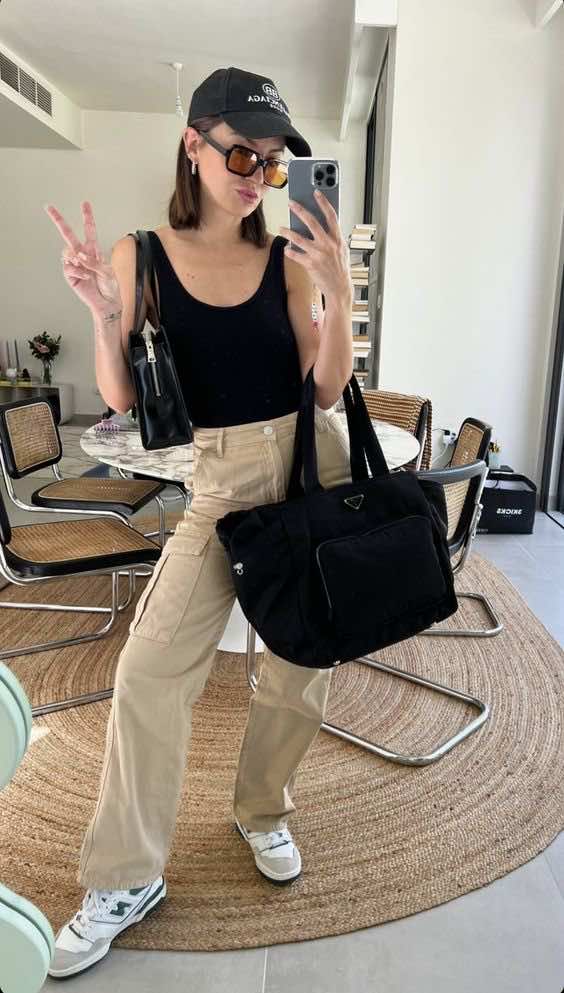 cute cargo pants outfit casual