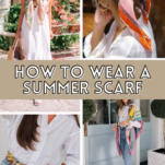 how to wear a summer scarf