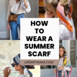 how to wear a summer scarf