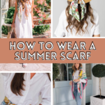 how to wear a summer scarf