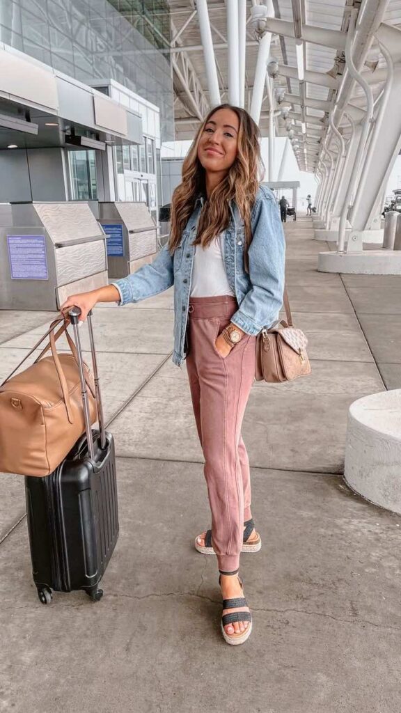 summer travel outfits for the airport