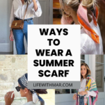 summer scarf photos with text overlay ways to wear a summer scarf