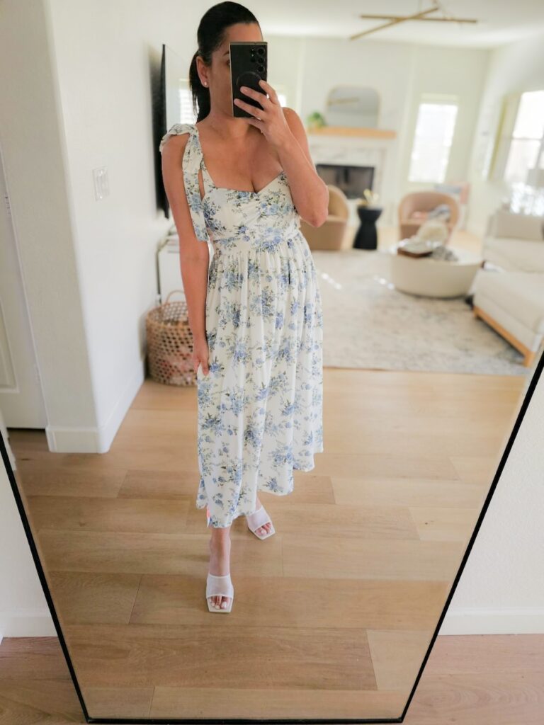 cider floral maxi dress
