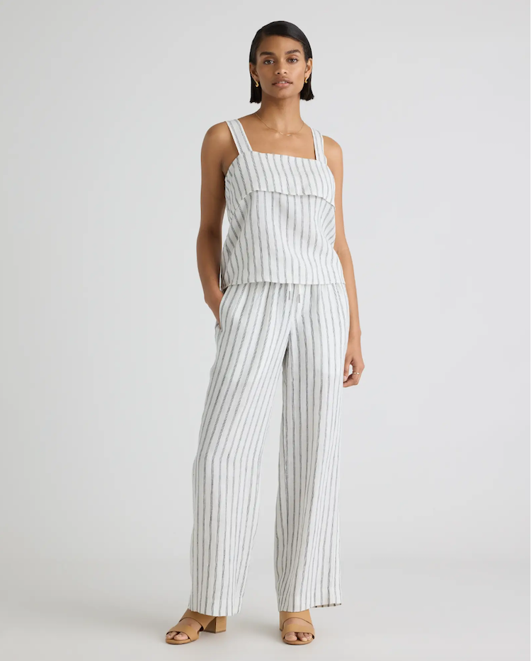 quine linen pants outfit