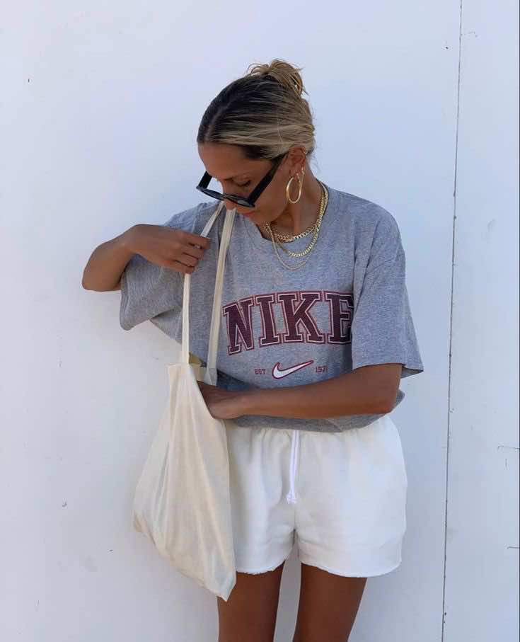 sweatshorts outfits ideas 