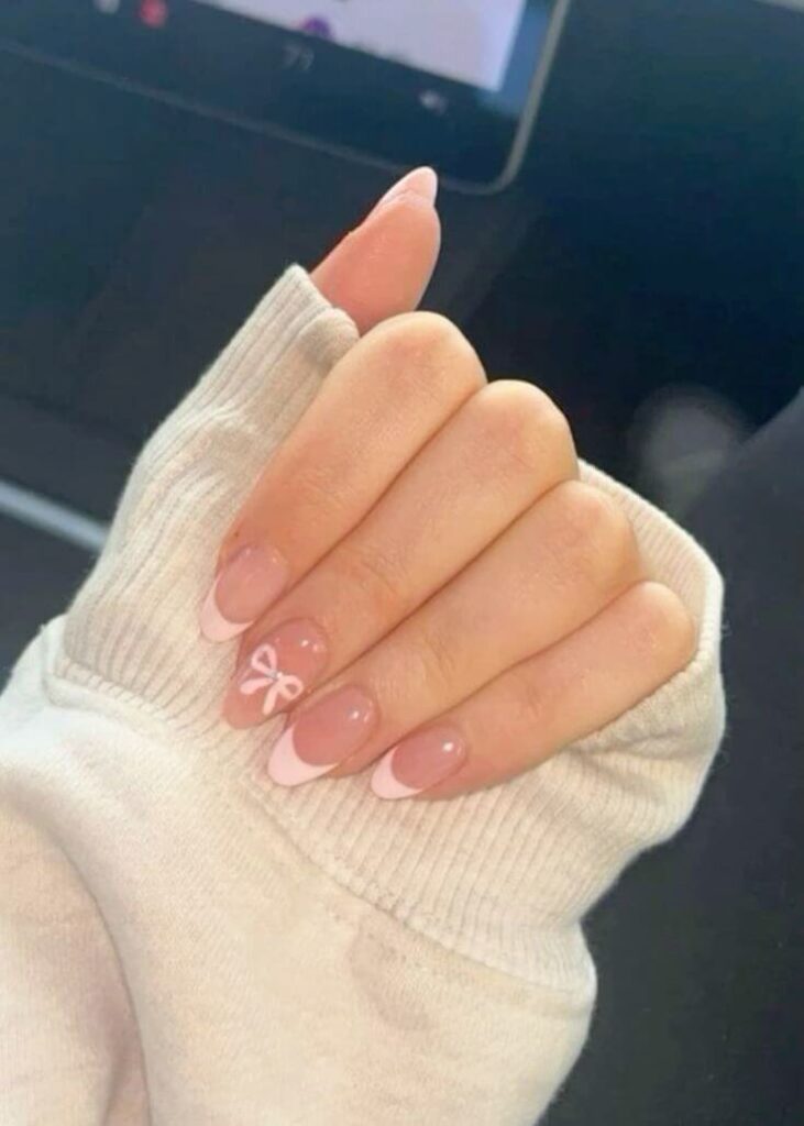 cute bow nail ideas