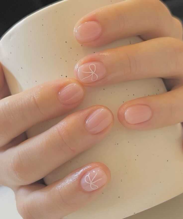 cute bow nail ideas