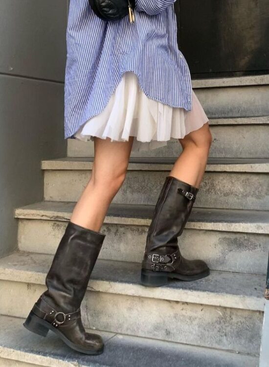 moto boots fall shoe trend