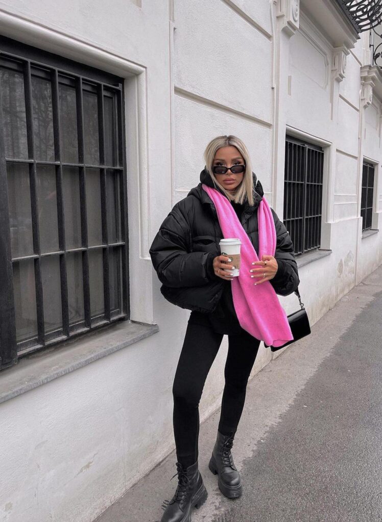 black leggings outfits for fall and winter