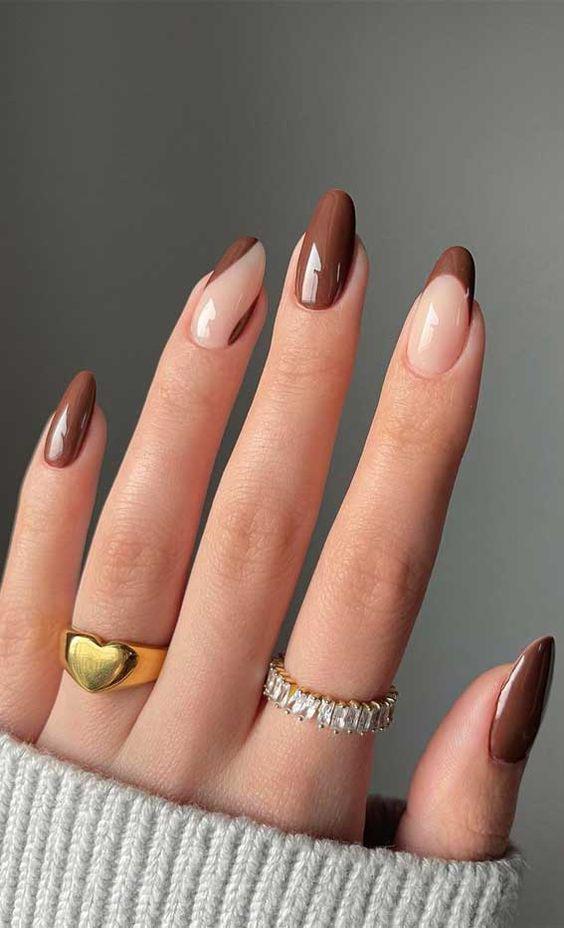 40+ Beautiful Brown Nail Ideas for Fall