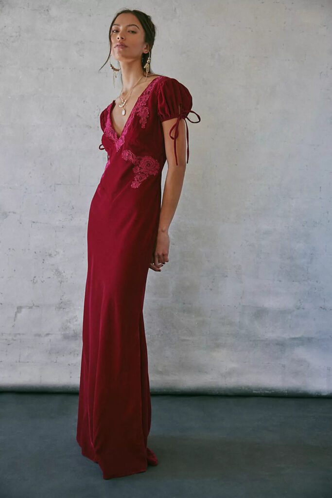 winter wedding guest dresses red