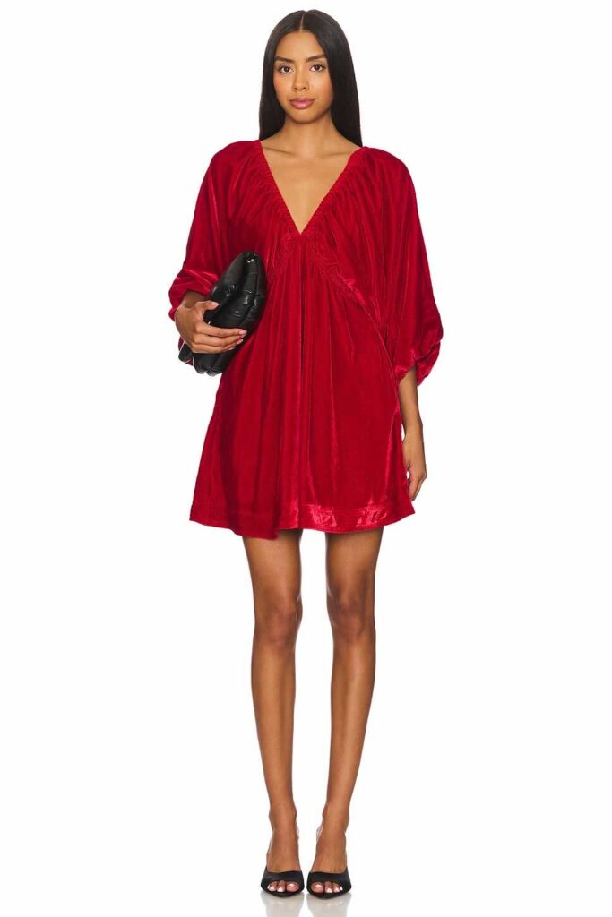 short red dress holidays 