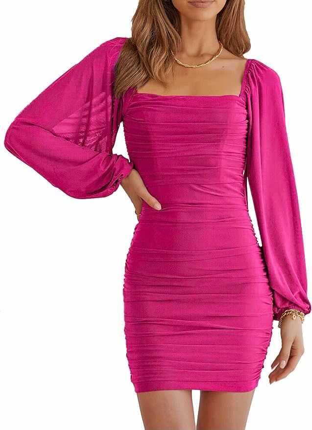 pink winter wedding guest dresses