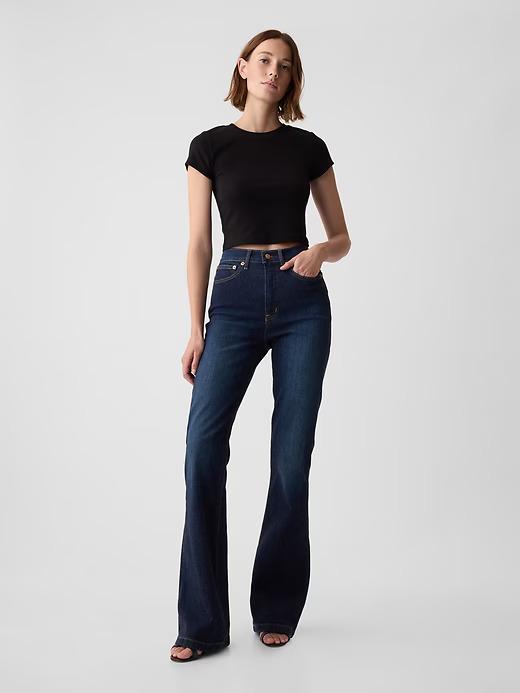 flare leg jeans outfits inspo