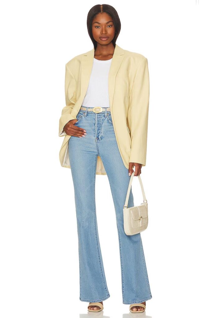 flare leg jeans outfits spring