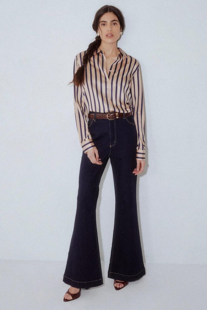 flare leg jeans outfits